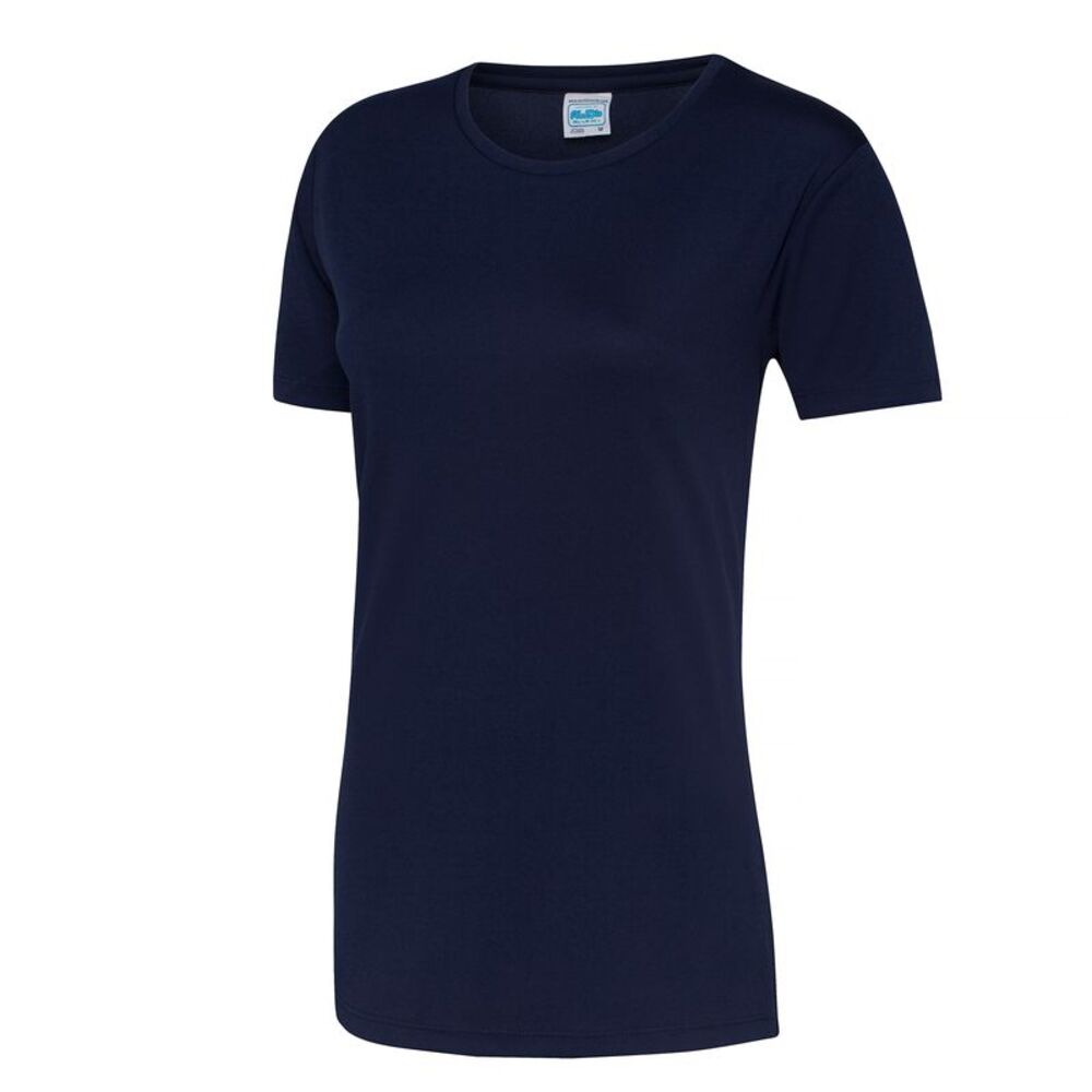 Just Cool Womens/Ladies Sports Plain T-Shirt / Oxford Navy